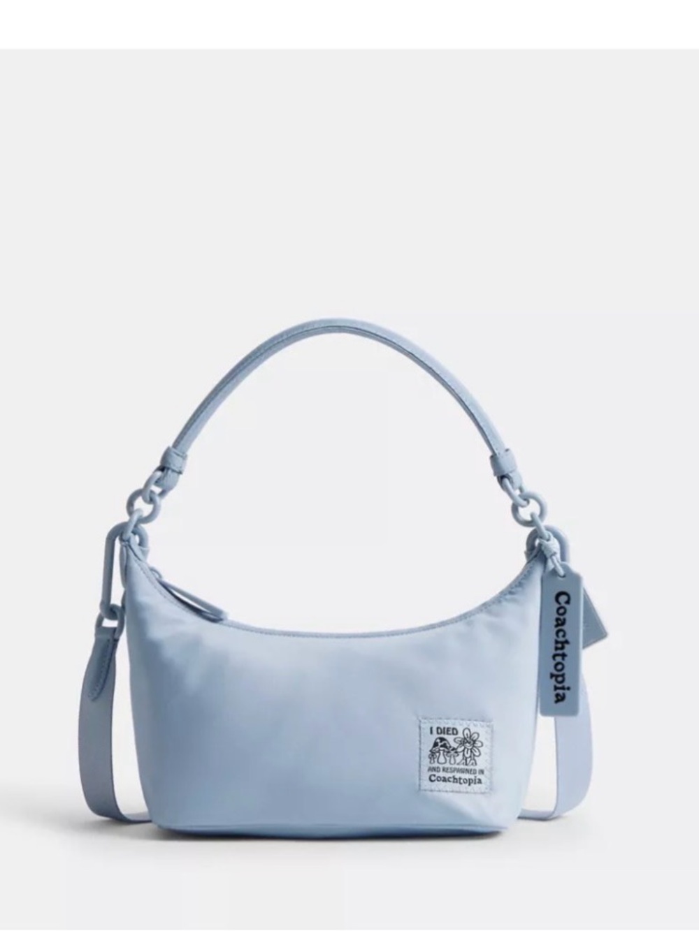 🩵 Coach NWT Coachtopia Twilight Blue Loop Shoulder Bag/Crossbody